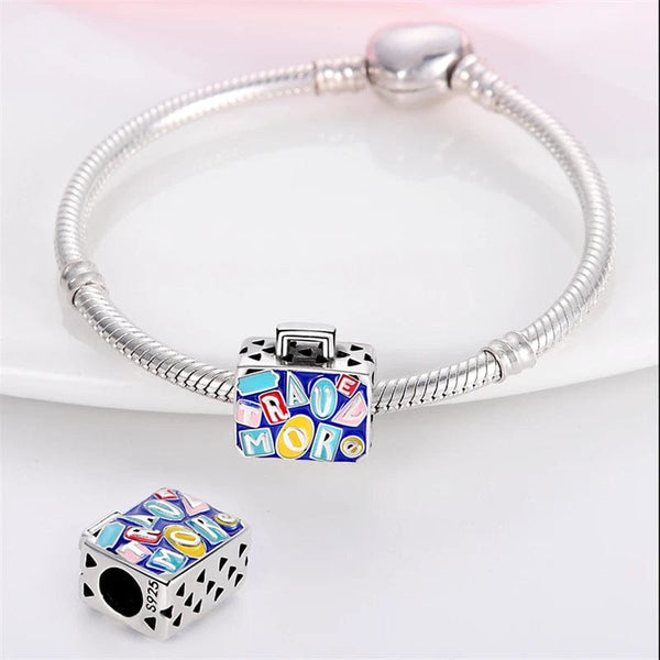 Planet Gates 2024 New in Hot Sale Original Charm Beads Fit Pandach Bracelet For Women 925 Silver Glow Discoloration Pendant Bead Jewelry Gift
