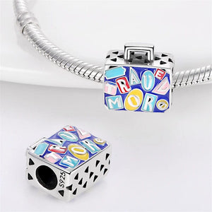 Planet Gates 2024 New in Hot Sale Original Charm Beads Fit Pandach Bracelet For Women 925 Silver Glow Discoloration Pendant Bead Jewelry Gift