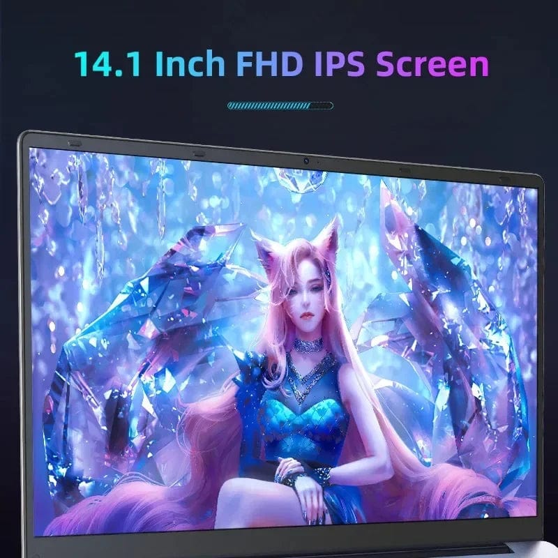 Planet Gates 2024 New Laptop Computer Windows 11 Pro Ultra Slim Notebook 14.1 Inch Intel Pentium N3700 16GB 1024GB Office Study PC Computer