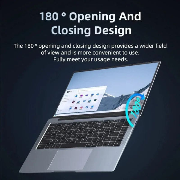 Planet Gates 2024 New Laptop Computer Windows 11 Pro Ultra Slim Notebook 14.1 Inch Intel Pentium N3700 16GB 1024GB Office Study PC Computer
