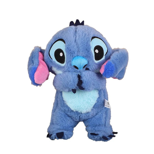 Planet Gates 2024 New Lilo&Stitch Plush Doll Breath Child Peluche Kawaii Soothes Toy Anime Baby Music Light Sleep Toys Pink Stitch Kid Gifts
