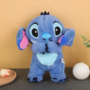 Planet Gates 2024 New Lilo&Stitch Plush Doll Breath Child Peluche Kawaii Soothes Toy Anime Baby Music Light Sleep Toys Pink Stitch Kid Gifts