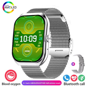 Planet Gates 2024 New Men Smart Watch HD Bluetooth Call 2.1 Inch AMOLED Screen GPS Sport Tracker Blood Pressure Women NFC Original Smartwatch