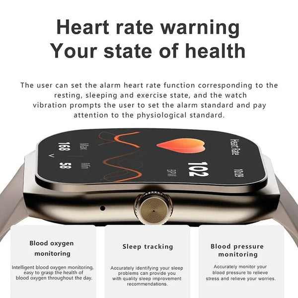 Planet Gates 2024 New Men Smart Watch HD Bluetooth Call 2.1 Inch AMOLED Screen GPS Sport Tracker Blood Pressure Women NFC Original Smartwatch
