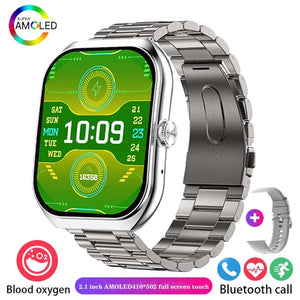 Planet Gates 2024 New Men Smart Watch HD Bluetooth Call 2.1 Inch AMOLED Screen GPS Sport Tracker Blood Pressure Women NFC Original Smartwatch