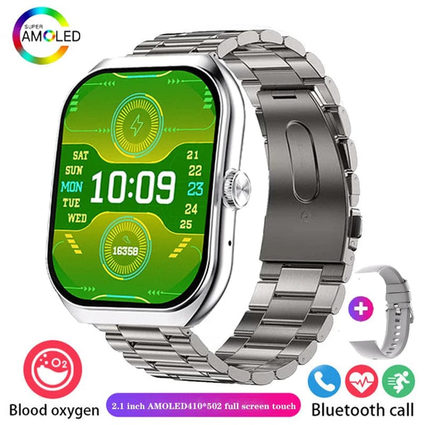 Planet Gates 2024 New Men Smart Watch HD Bluetooth Call 2.1 Inch AMOLED Screen GPS Sport Tracker Blood Pressure Women NFC Original Smartwatch