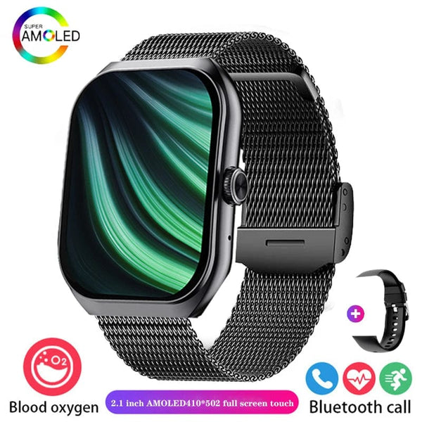 Planet Gates 2024 New Men Smart Watch HD Bluetooth Call 2.1 Inch AMOLED Screen GPS Sport Tracker Blood Pressure Women NFC Original Smartwatch