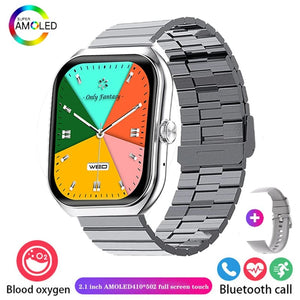 Planet Gates 2024 New Men Smart Watch HD Bluetooth Call 2.1 Inch AMOLED Screen GPS Sport Tracker Blood Pressure Women NFC Original Smartwatch