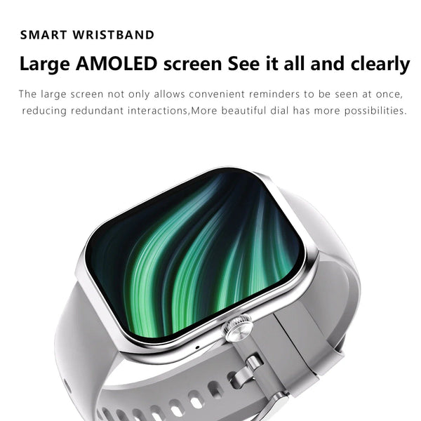 Planet Gates 2024 New Men Smart Watch HD Bluetooth Call 2.1 Inch AMOLED Screen GPS Sport Tracker Blood Pressure Women NFC Original Smartwatch