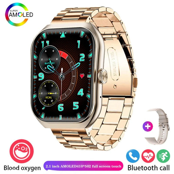 Planet Gates 2024 New Men Smart Watch HD Bluetooth Call 2.1 Inch AMOLED Screen GPS Sport Tracker Blood Pressure Women NFC Original Smartwatch