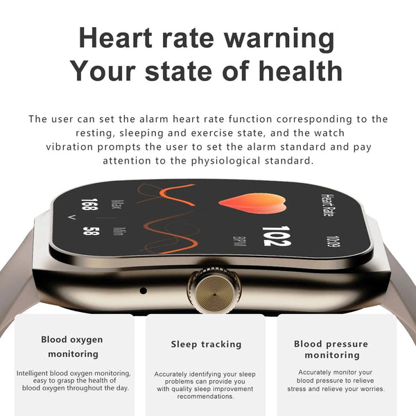 Planet Gates 2024 New Men Smart Watch HD Bluetooth Call 2.1 Inch AMOLED Screen GPS Sport Tracker Blood Pressure Women NFC Original Smartwatch
