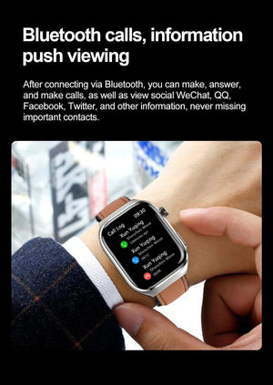 Planet Gates 2024 New Uric Acid Blood Fat Smartwatch ECG Blood Glucose Heart Rate Blood Pressure Health Monitoring Smart Watch For HUAWEI IOS