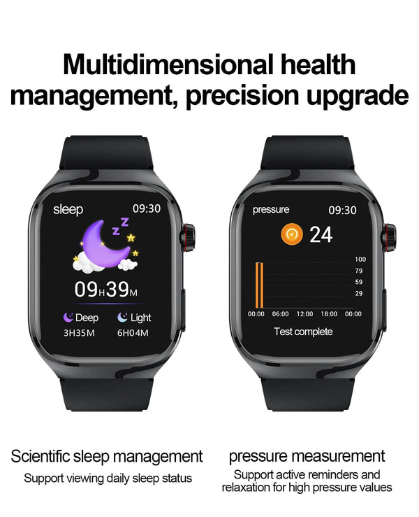 Planet Gates 2024 New Uric Acid Blood Fat Smartwatch ECG Blood Glucose Heart Rate Blood Pressure Health Monitoring Smart Watch For HUAWEI IOS