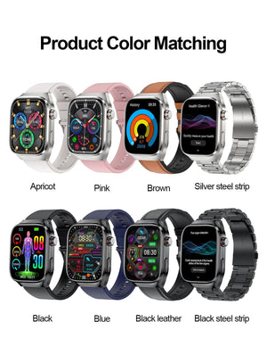 Planet Gates 2024 New Uric Acid Blood Fat Smartwatch ECG Blood Glucose Heart Rate Blood Pressure Health Monitoring Smart Watch For HUAWEI IOS