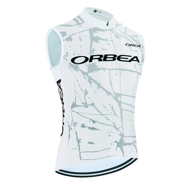Planet Gates 2024 ORBEA ORCA Bike Vest Quick Dry Cycling Team Jersey Windbreaker Men Summer Ropa Ciclismo Sleeveless Bicycle Jersey Tshirt