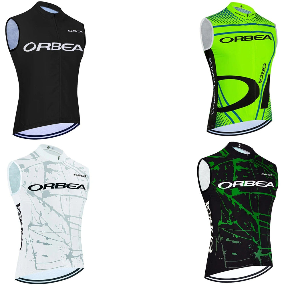 Planet Gates 2024 ORBEA ORCA Bike Vest Quick Dry Cycling Team Jersey Windbreaker Men Summer Ropa Ciclismo Sleeveless Bicycle Jersey Tshirt
