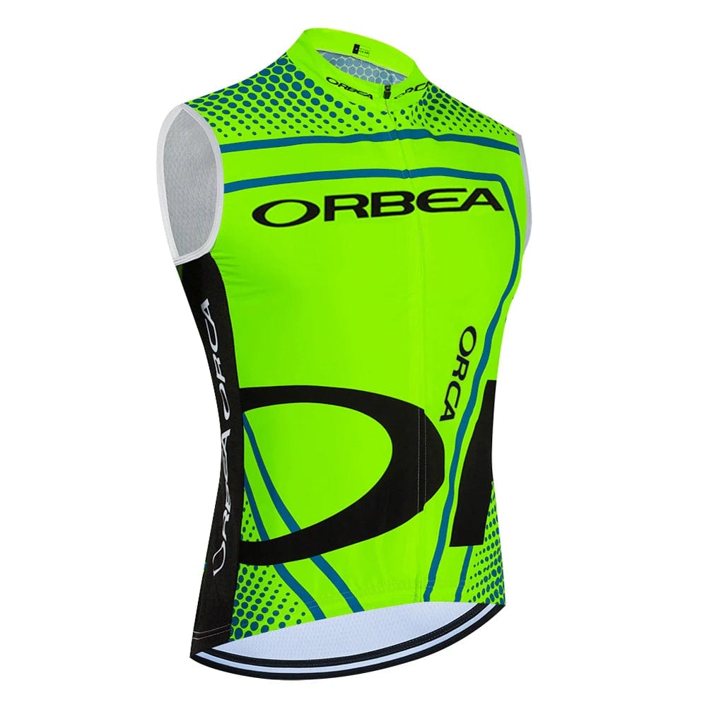Planet Gates 2024 ORBEA ORCA Bike Vest Quick Dry Cycling Team Jersey Windbreaker Men Summer Ropa Ciclismo Sleeveless Bicycle Jersey Tshirt