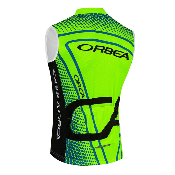 Planet Gates 2024 ORBEA ORCA Bike Vest Quick Dry Cycling Team Jersey Windbreaker Men Summer Ropa Ciclismo Sleeveless Bicycle Jersey Tshirt