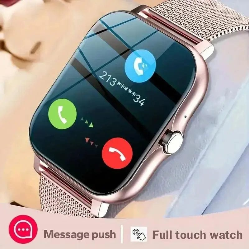 Planet Gates 2024 Smart Watch Android Phone 1.44'' Inch Color Screen Bluetooth Call Blood Oxygen/Pressure Monitoring Smart Watch Women Men