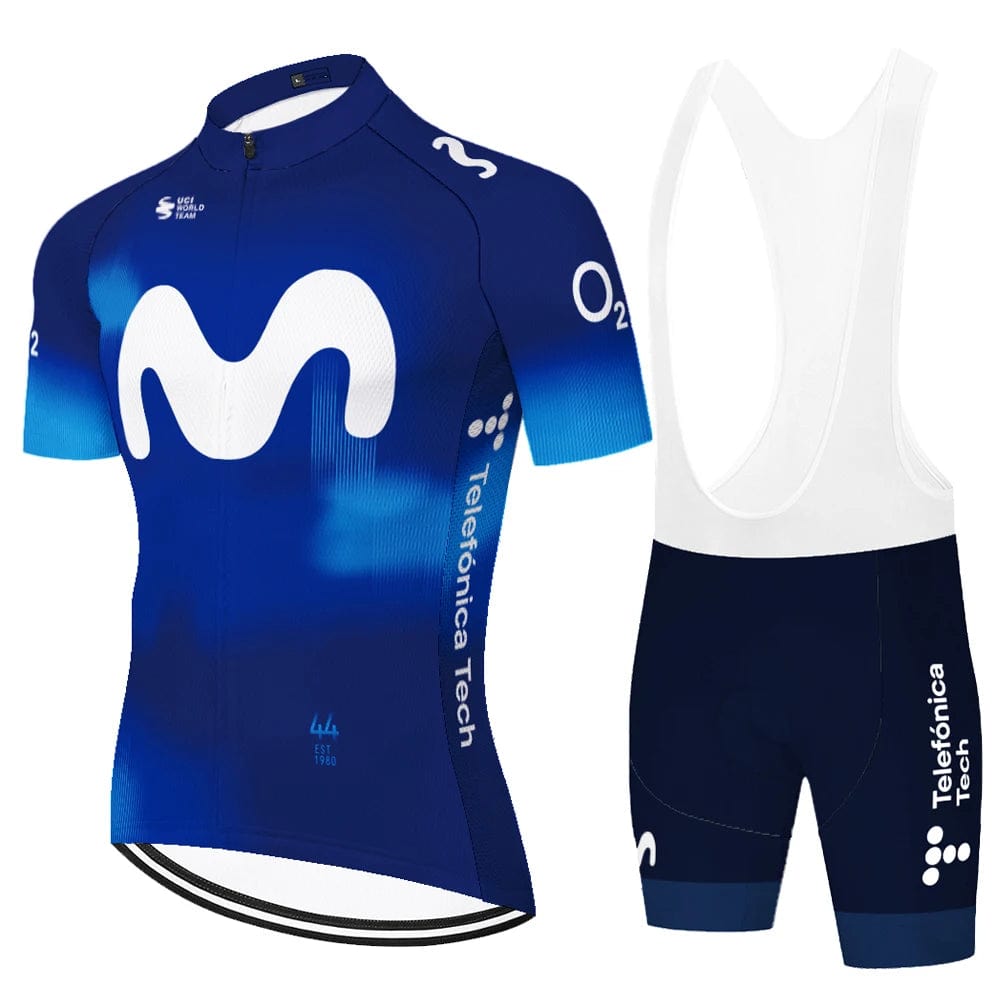 Planet Gates 2024 Team Movistar cycling jersey men cycling set Maillot Ropa Ciclismo Jersey Men Summer Bike Jersey Set Bike Bicycle Wear MTB