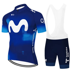 Planet Gates 2024 Team Movistar cycling jersey men cycling set Maillot Ropa Ciclismo Jersey Men Summer Bike Jersey Set Bike Bicycle Wear MTB