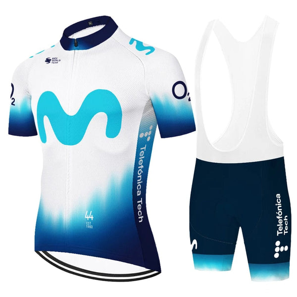 Planet Gates 2024 Team Movistar cycling jersey men cycling set Maillot Ropa Ciclismo Jersey Men Summer Bike Jersey Set Bike Bicycle Wear MTB