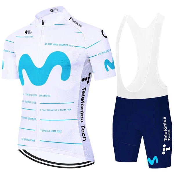Planet Gates 2024 Team Movistar cycling jersey men cycling set Maillot Ropa Ciclismo Jersey Men Summer Bike Jersey Set Bike Bicycle Wear MTB