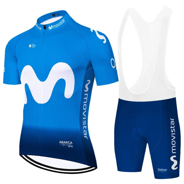Planet Gates 2024 Team Movistar cycling jersey men cycling set Maillot Ropa Ciclismo Jersey Men Summer Bike Jersey Set Bike Bicycle Wear MTB