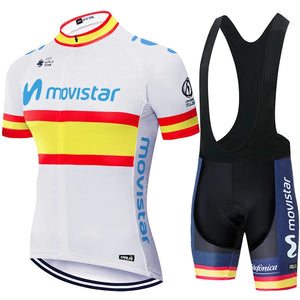 Planet Gates 2024 Team Movistar cycling jersey men cycling set Maillot Ropa Ciclismo Jersey Men Summer Bike Jersey Set Bike Bicycle Wear MTB