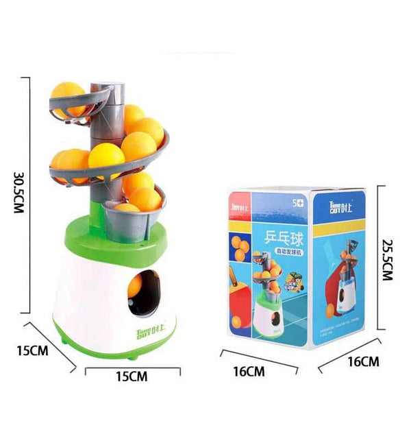 Planet Gates 2024 Up-graded Portable Table Tennis Ball Pitcher Dual Power Supply Version Ping Pong Ball Robot Pitching Machine For Trainers
