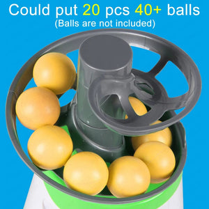 Planet Gates 2024 Up-graded Portable Table Tennis Ball Pitcher Dual Power Supply Version Ping Pong Ball Robot Pitching Machine For Trainers