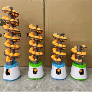 Planet Gates 2024 Up-graded Portable Table Tennis Ball Pitcher Dual Power Supply Version Ping Pong Ball Robot Pitching Machine For Trainers