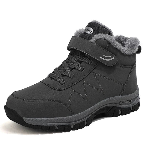 Planet Gates 2024 Winter Women Men Boots Waterproof Leather Sneakers Men Ankle Boots Outdoor Not Slip Plush Warm Snow Hiking Boots Man Shoes