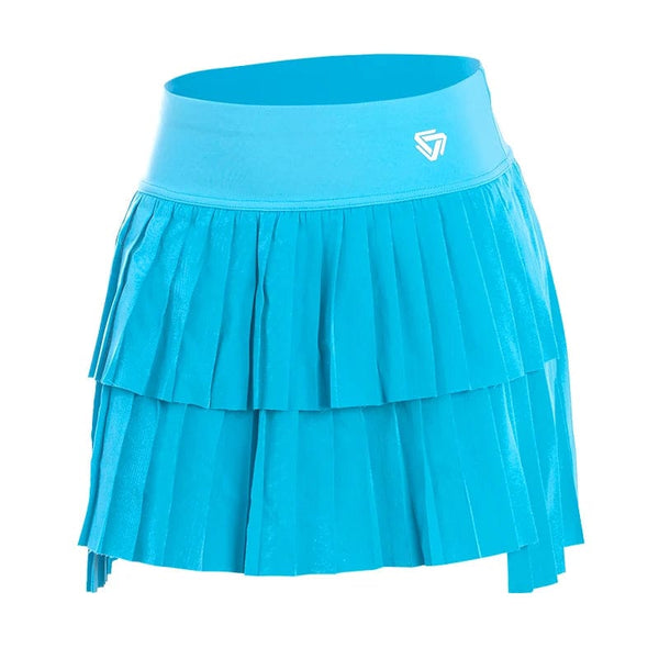 Planet Gates 2024 Women High Waist Double Layer Pleated Skirt Sports Golf Tennis Skirts Gym Fitness Running Yoga Athletic Workout Skort