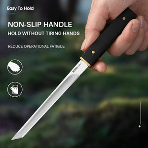 Planet Gates 2024Forged Boning Meat Cleaver Knife Stainless Steel Mongolian Kitchen Hand Meat Fruit Knife Roasted Lamb Steak Knife with Cover