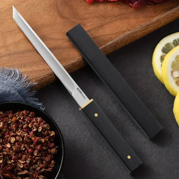 Planet Gates 2024Forged Boning Meat Cleaver Knife Stainless Steel Mongolian Kitchen Hand Meat Fruit Knife Roasted Lamb Steak Knife with Cover