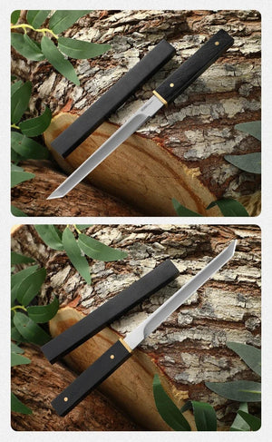 Planet Gates 2024Forged Boning Meat Cleaver Knife Stainless Steel Mongolian Kitchen Hand Meat Fruit Knife Roasted Lamb Steak Knife with Cover