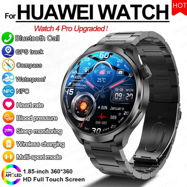 Planet Gates 2024New For HUAWEI Sports Smart Bracelet Men Watch 1.85 AMOLED Screen GPS Compass Altimeter Waterproof Bluetooth Call SmartWatch