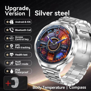 Planet Gates 2024New For HUAWEI Sports Smart Bracelet Men Watch 1.85 AMOLED Screen GPS Compass Altimeter Waterproof Bluetooth Call SmartWatch