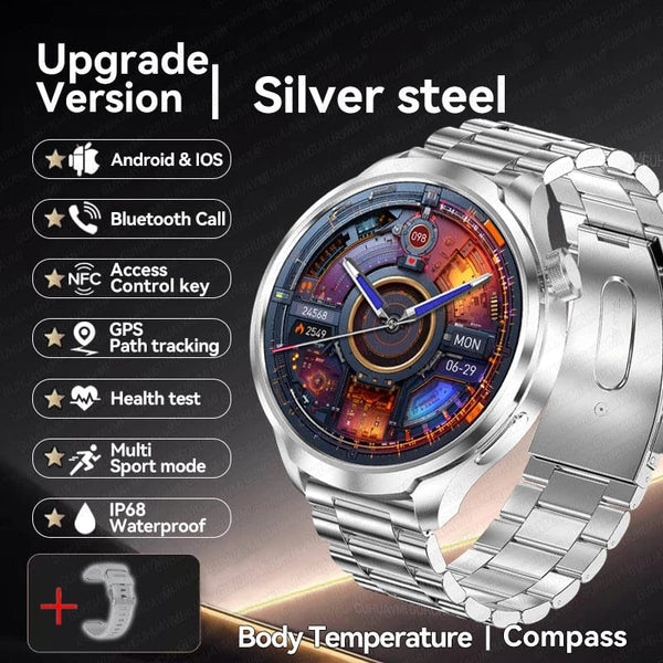 Planet Gates 2024New For HUAWEI Sports Smart Bracelet Men Watch 1.85 AMOLED Screen GPS Compass Altimeter Waterproof Bluetooth Call SmartWatch