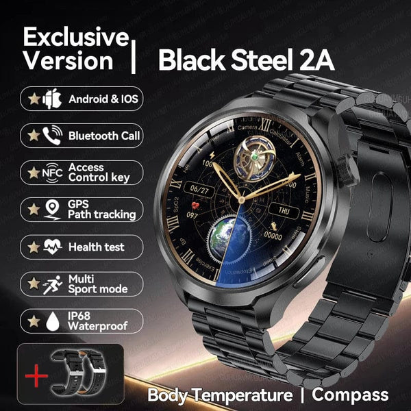 Planet Gates 2024New For HUAWEI Sports Smart Bracelet Men Watch 1.85 AMOLED Screen GPS Compass Altimeter Waterproof Bluetooth Call SmartWatch