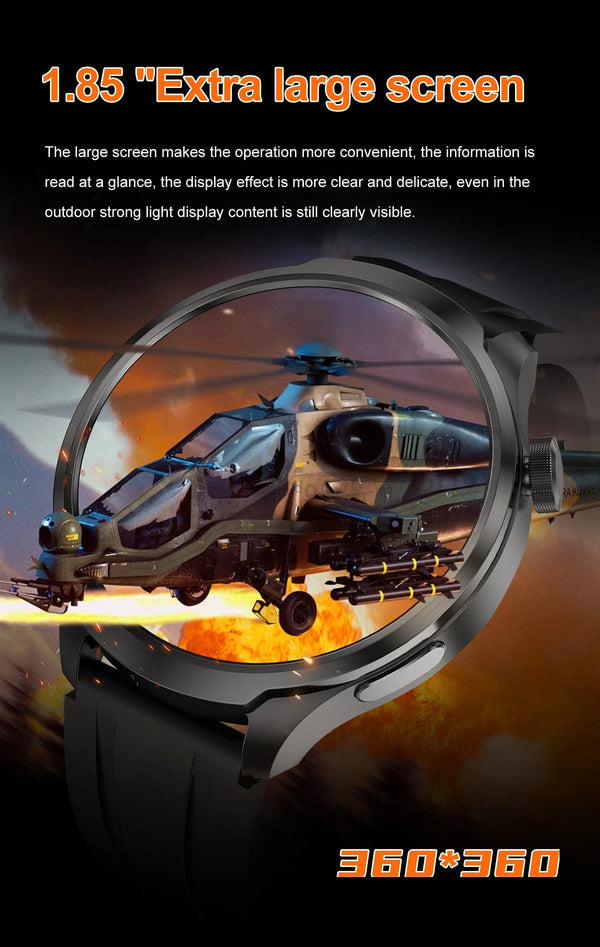 Planet Gates 2024New For HUAWEI Sports Smart Bracelet Men Watch 1.85 AMOLED Screen GPS Compass Altimeter Waterproof Bluetooth Call SmartWatch