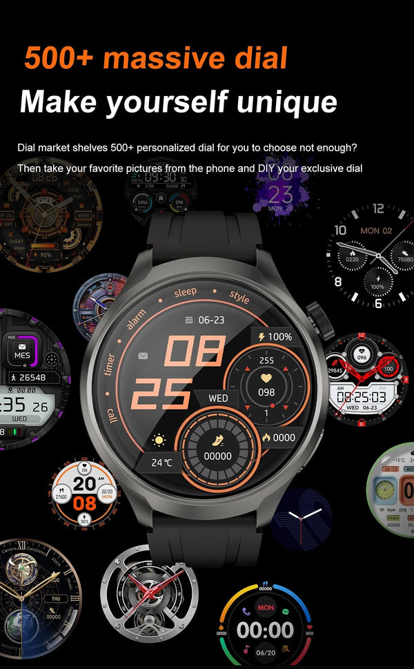 Planet Gates 2024New For HUAWEI Sports Smart Bracelet Men Watch 1.85 AMOLED Screen GPS Compass Altimeter Waterproof Bluetooth Call SmartWatch