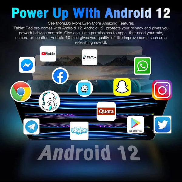 Planet Gates 2025 Pad Tab 14 8 inch Android 12 16GB Ram 1TB Rom Dual SIM 10 Core Dimensity 9000 WPS GPS Bluetooth 10000mAh Original Tablet