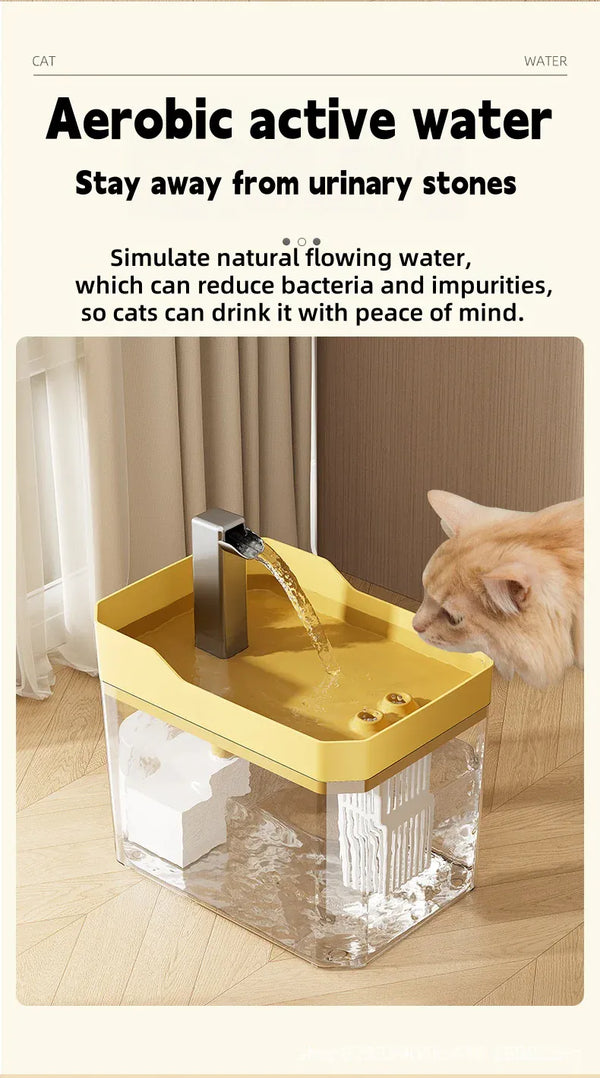 Planet Gates 2026 new Cat Automatic Water Dispenser Drinking circulating filters flowing water intelligent pet automatic water dispenser