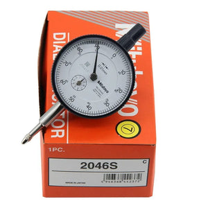 Planet Gates 2046S Mitutoyo 2046S Standard Plunger Dial Indicator 10mm Gauge Test Inspection Dial Gauge