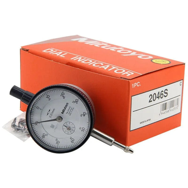 Planet Gates 2046S Mitutoyo 2046S Standard Plunger Dial Indicator 10mm Gauge Test Inspection Dial Gauge