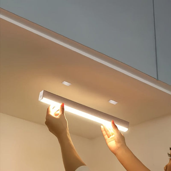 Planet Gates 20cm 1pc LED light, wireless magnetic USB rechargeable kitchen night light, battery powered operating light for interior and interior lighting