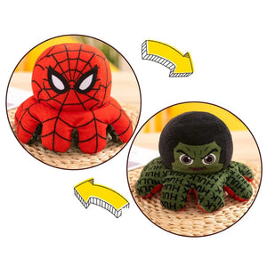 Planet Gates 20cm / 1pcs / CHINA Marvel Plush Doll Avengers Spiderman Iron Man Captain America Hulk Thanos Octopus Plush Cartoon Toy That Can Be Flipped Kid Gift