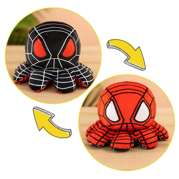 Planet Gates 20cm 4 / 1pcs / CHINA Marvel Plush Doll Avengers Spiderman Iron Man Captain America Hulk Thanos Octopus Plush Cartoon Toy That Can Be Flipped Kid Gift